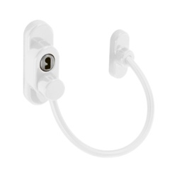 Securit Cable Window Restrictor - White - STX-339808 