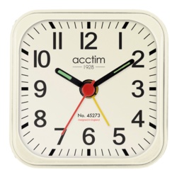 Acctim Maldon Alarm Clock - White - STX-340367 