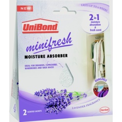 UniBond Minifresh Moisture Absorber - 2 x 50g Sachets - STX-341902 