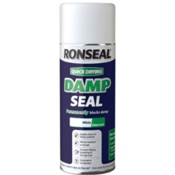 Ronseal Quick Dry Damp Seal White - 400ml Aerosol - STX-341909 