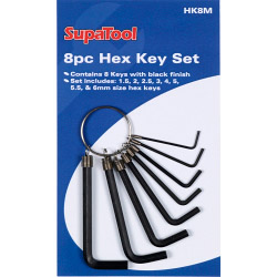 SupaTool Metric Hex Key Set - 8 Piece - STX-342080 