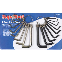 SupaTool Combination Hex Key Set - 20 Piece - STX-342254 