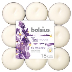 Bolsius 4 Hour Tealights - So Relaxed Pack 18 - STX-343169 