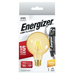 Energizer Filament LED G95 E27 Dimmable - Gold 5.5w - STX-343351 