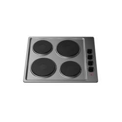 Kitchenplus 4 Zone Stainless Steel Electric Hob - 600mm - STX-343834 