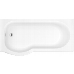 Trojan Concert P Shape Shower Bath - RH 1675 x 850 x 750mm - STX-344072 