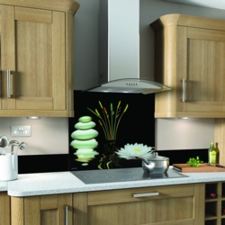 SP Glass Splashback 600 x 750mm - Water Lily - STX-344562 