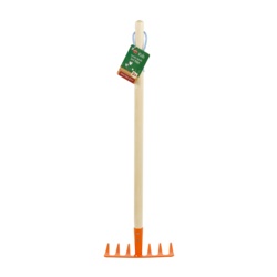 Ambassador Kids Wooden Handle Soil Rake - 61cm - STX-344695 