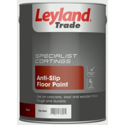 Leyland Trade Anti-Slip Floor Paint 5L - Tile Red - STX-345786 