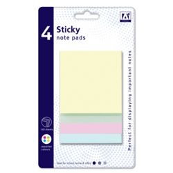 A Star Square Sticky Note Pads - Pack 4 - STX-345917 