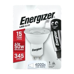 Energizer GU10 Cool White Blister Pack - 5w - STX-346114 