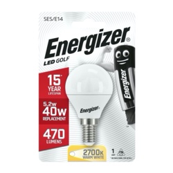 Energizer E14 Warm White Blister Pack Golf - 5.9w Non dimmable - STX-346126 