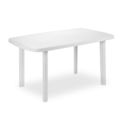 SupaGarden Plastic Oval Table - White - STX-346546 - SOLD-OUT!! 