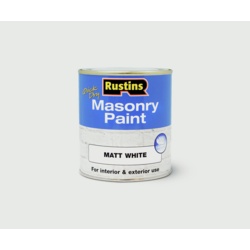 Rustins Masonry Paint 250ml - White - STX-346669 