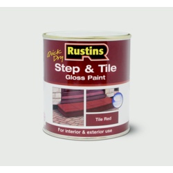 Rustins Quick Drying Step Tile Red - 500ml - STX-347427 