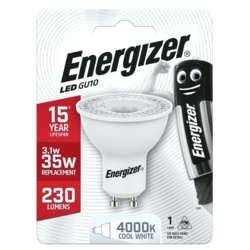 Energizer LED GU10 255lm Cool White 36" - 3.6w - STX-348041 
