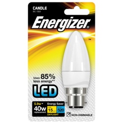 Energizer LED Candle - 5.9w B22 Blister - STX-348059 