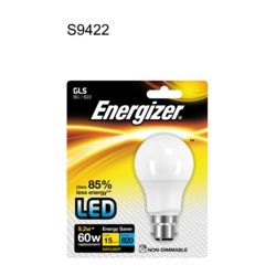 Energizer LED GLS 806lm B22 Daylight BC - 9.2w - STX-348074 