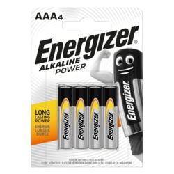 Eveready Energizer Alkaline Power AAA E91 - Pack 4 - STX-348339 