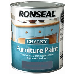 Ronseal Chalky Furniture Paint 750ml - Midnight Blue - STX-348406 
