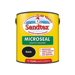 Sandtex Smooth Masonry 2.5L - Black - STX-348870 