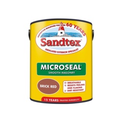 Sandtex Smooth Masonry 5L - Brick Red - STX-348874 