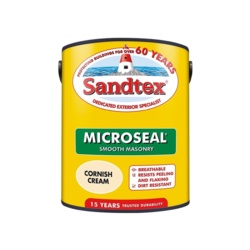 Sandtex Smooth Masonry 5L - Cornish Cream - STX-348876 