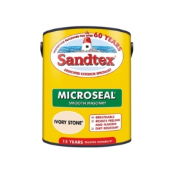 Sandtex Smooth Masonry 5L - Ivory Stone - STX-348879 