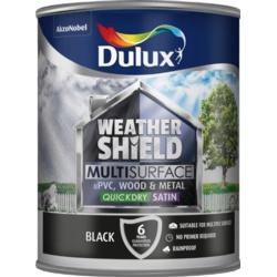 Dulux Weathershield Multi Surface 750ml - Black - STX-349078 