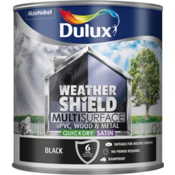 Dulux Weathershield Multi Surface 2.5L - Black - STX-349085 