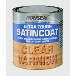 Ronseal Ultra Tough Varnish Satin Coat - 250ml - STX-353855 