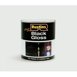 Rustins Quick Drying Black Gloss - 250ml - STX-355282 
