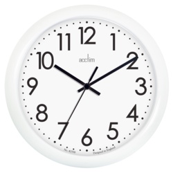 Acctim Abingdon Wall Clock - White 25.5cm - STX-355332 