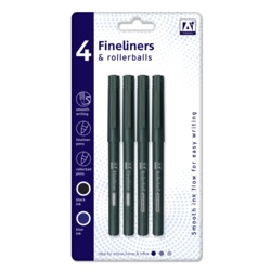 A Star Fineliners & Rollerballs - 2 Of Each - STX-355566 