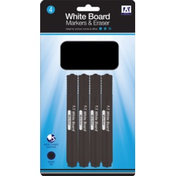 A Star Whiteboard Markers With Eraser - Pack 4 - STX-355573 