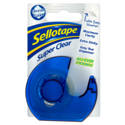 Sellotape Super Clear Dispenser - 18mm x 15m - STX-355798 