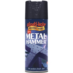 PlastiKote Metal Hammer 400ml - Black - STX-355811 