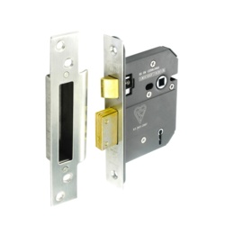 Securit 5 Lever Sash Lock - 75mm Nickel Plated - STX-355824 