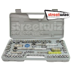 Streetwize Socket Set Carbon Steel - 52 Pieces - STX-356087 