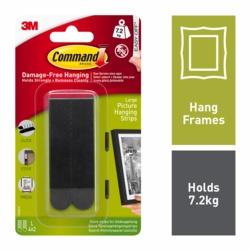 Command Large Picture Strips - 4 Sets of Black Strips - STX-356641 