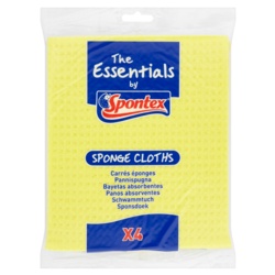 Spontex Essentials Sponge Cloths - Pack 4 - STX-356808 