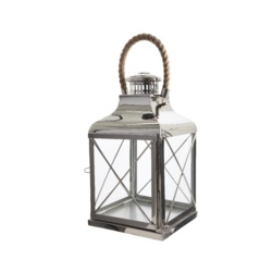 Kaemingk Stainless Steel Lantern - 48cm - STX-357805 