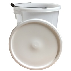Proplas 28L Plasterers Bucket with Handle - White - STX-357894 