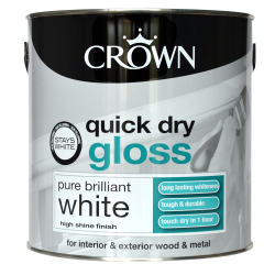Crown Quick Dry Gloss 2.5L - Pure Brilliant White - STX-358136 