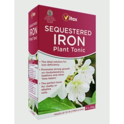 Vitax Sequestered Iron Plant Tonic - 4 x 20g - STX-358301 