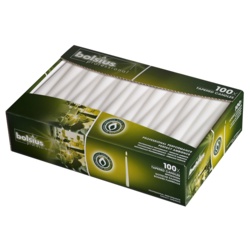 Bolsius Tapered Candles Box 100 - White - STX-358577 