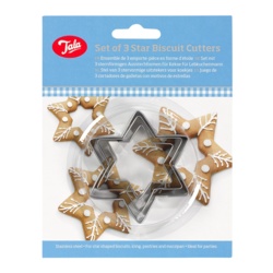 Tala Plain Star Cutters (Set of 3) - STX-358839 