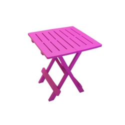 SupaGarden Plastic Folding Camping Table - Pink - STX-359265 