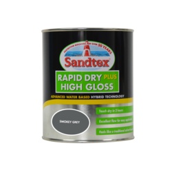 Sandtex Rapid Dry Gloss 750ml - Smokey Grey - STX-359297 