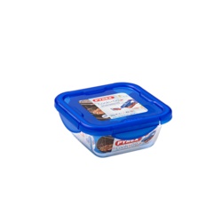 Pyrex Cook & Go Glass Square Dish with Lid - 0.9L - STX-359346 